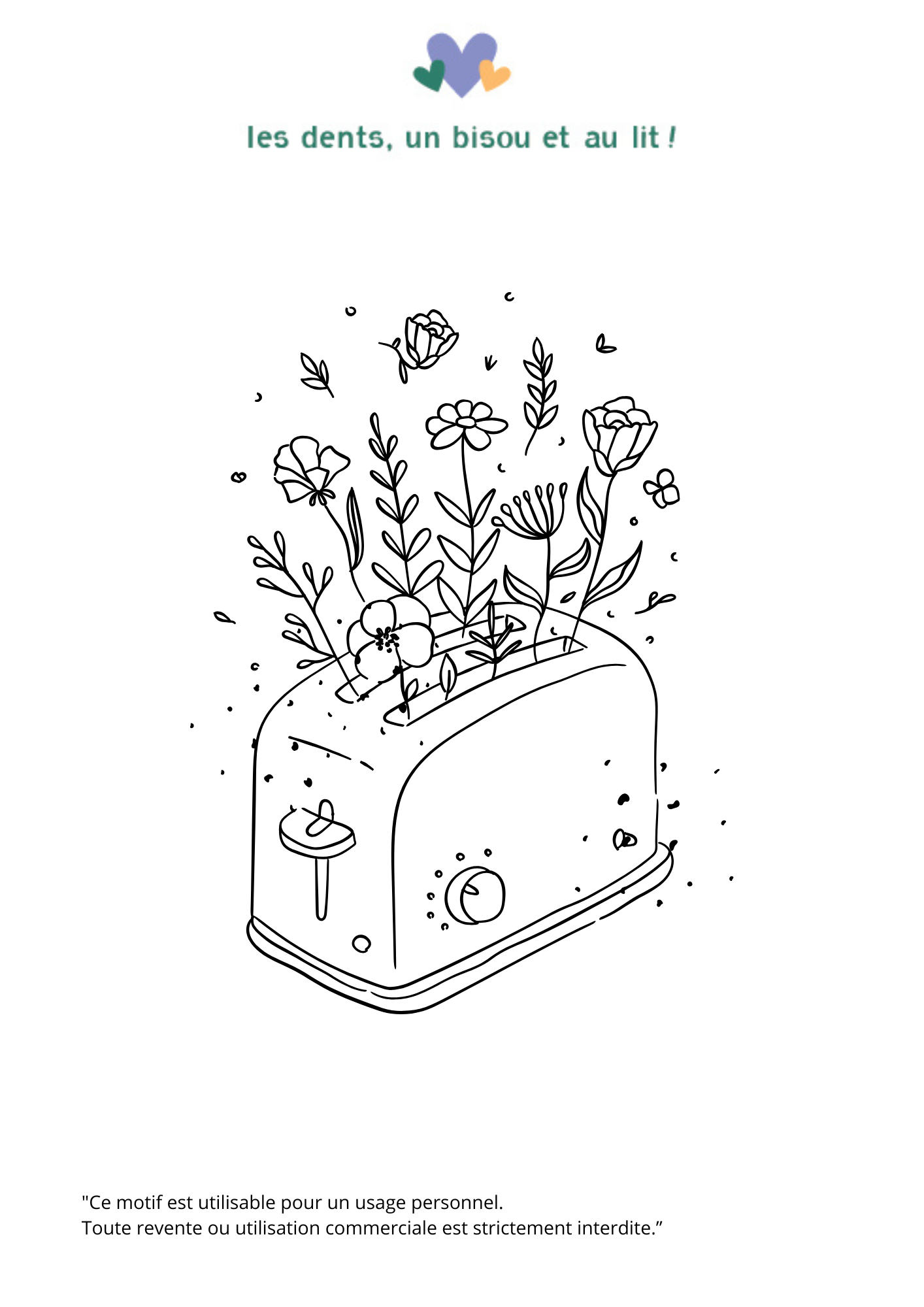 Motif à broder – Quotidien Fleuri (PDF téléchargeable)