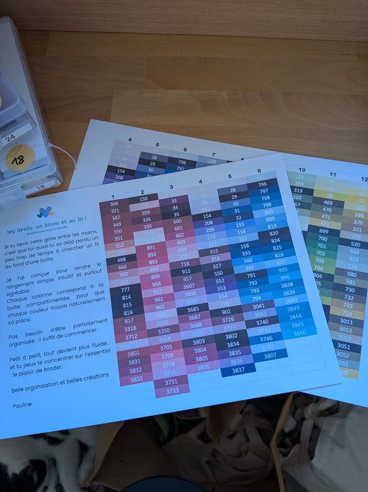 Rangement des fils à broder : mon système simple pour s'organiser facilement et éviter les noeuds