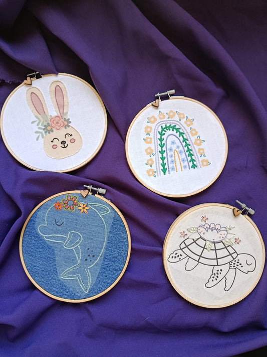 Kit de broderie enfant – Motifs sur tissu (dès 8 ans)