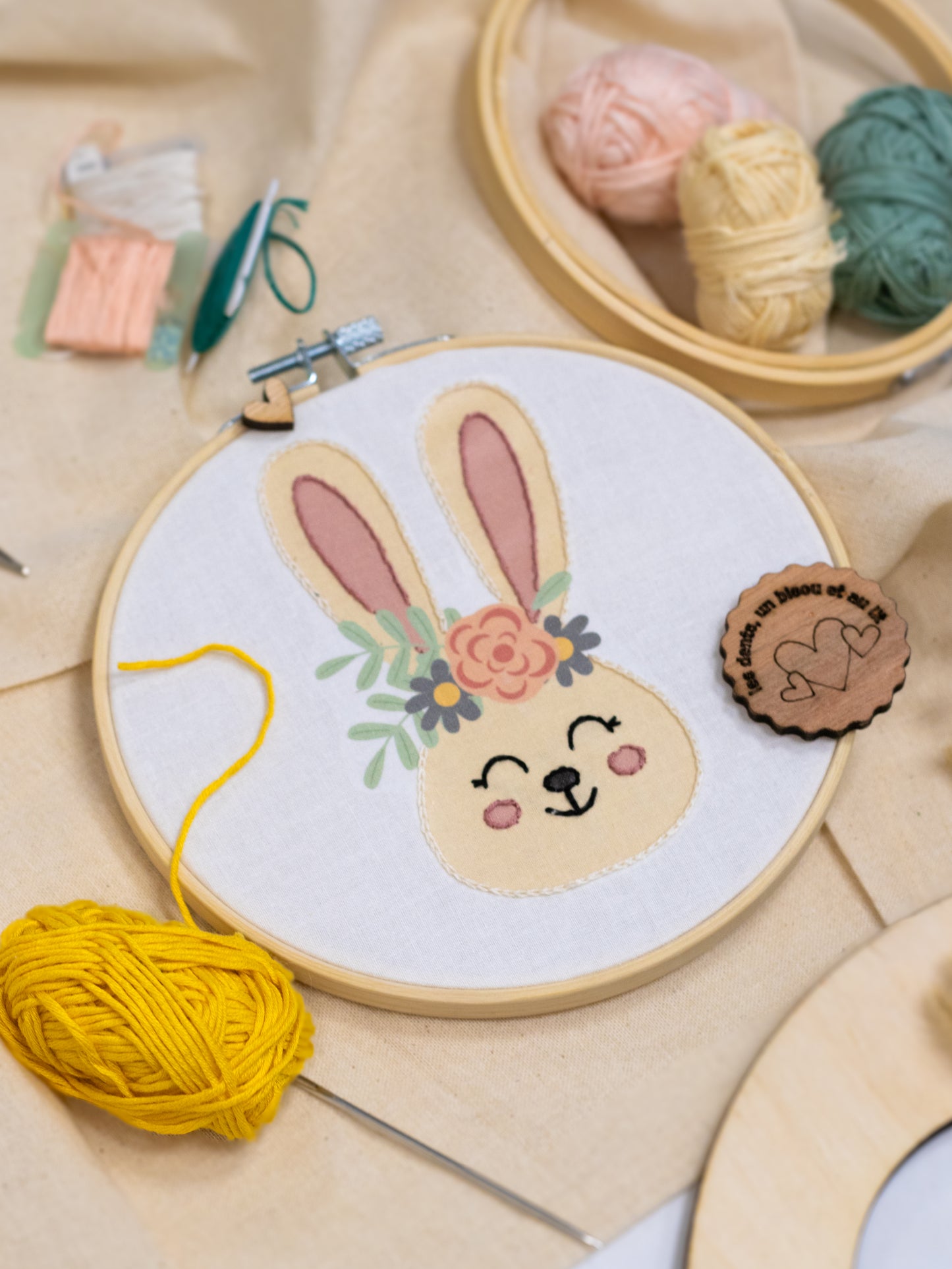 Lapin / Kit de broderie - collection Bestiaire