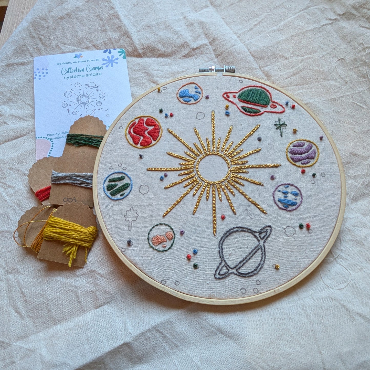 Système Solaire / Kit de broderie - collection Cosmos
