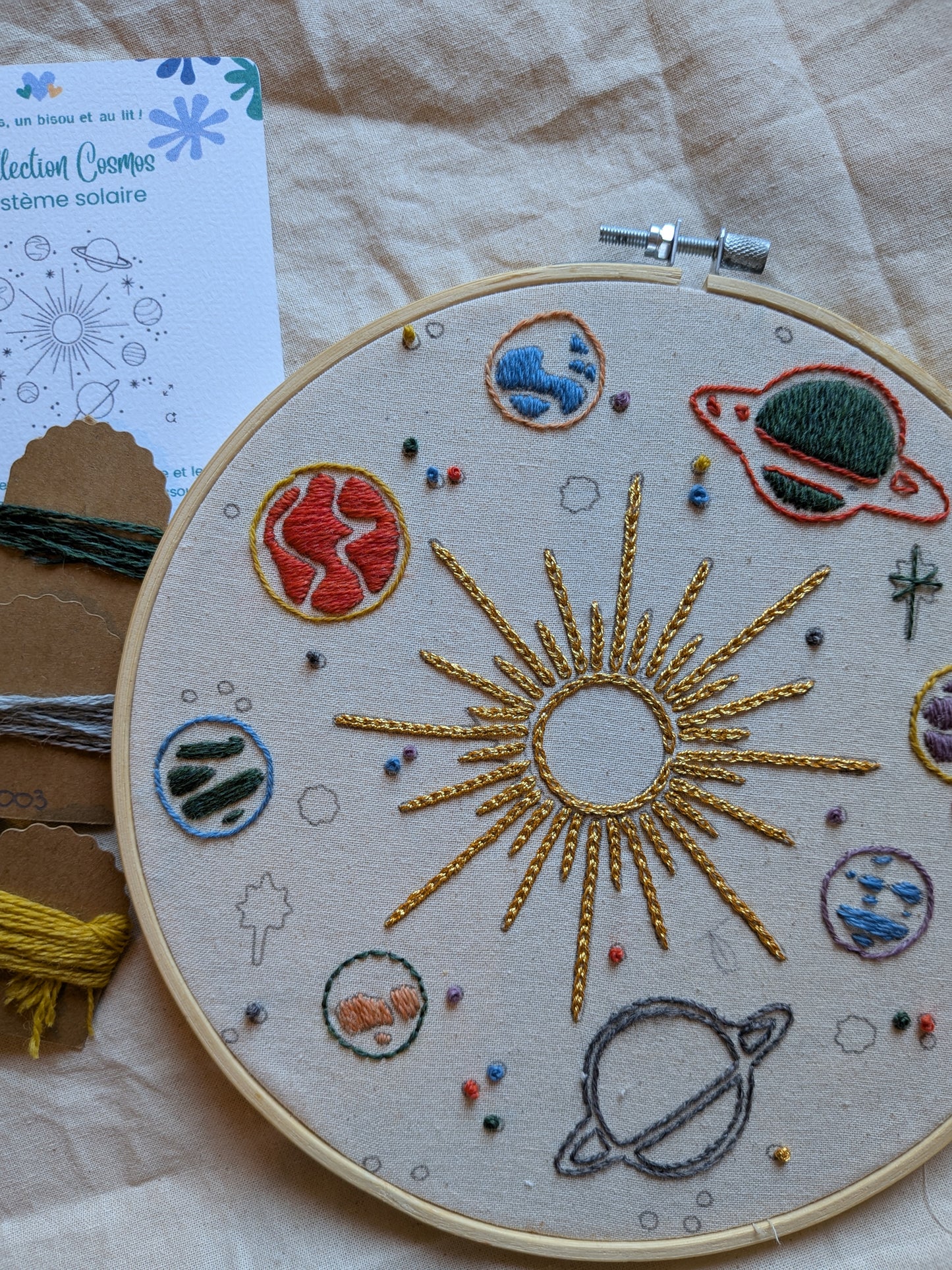 Système Solaire / Kit de broderie - collection Cosmos