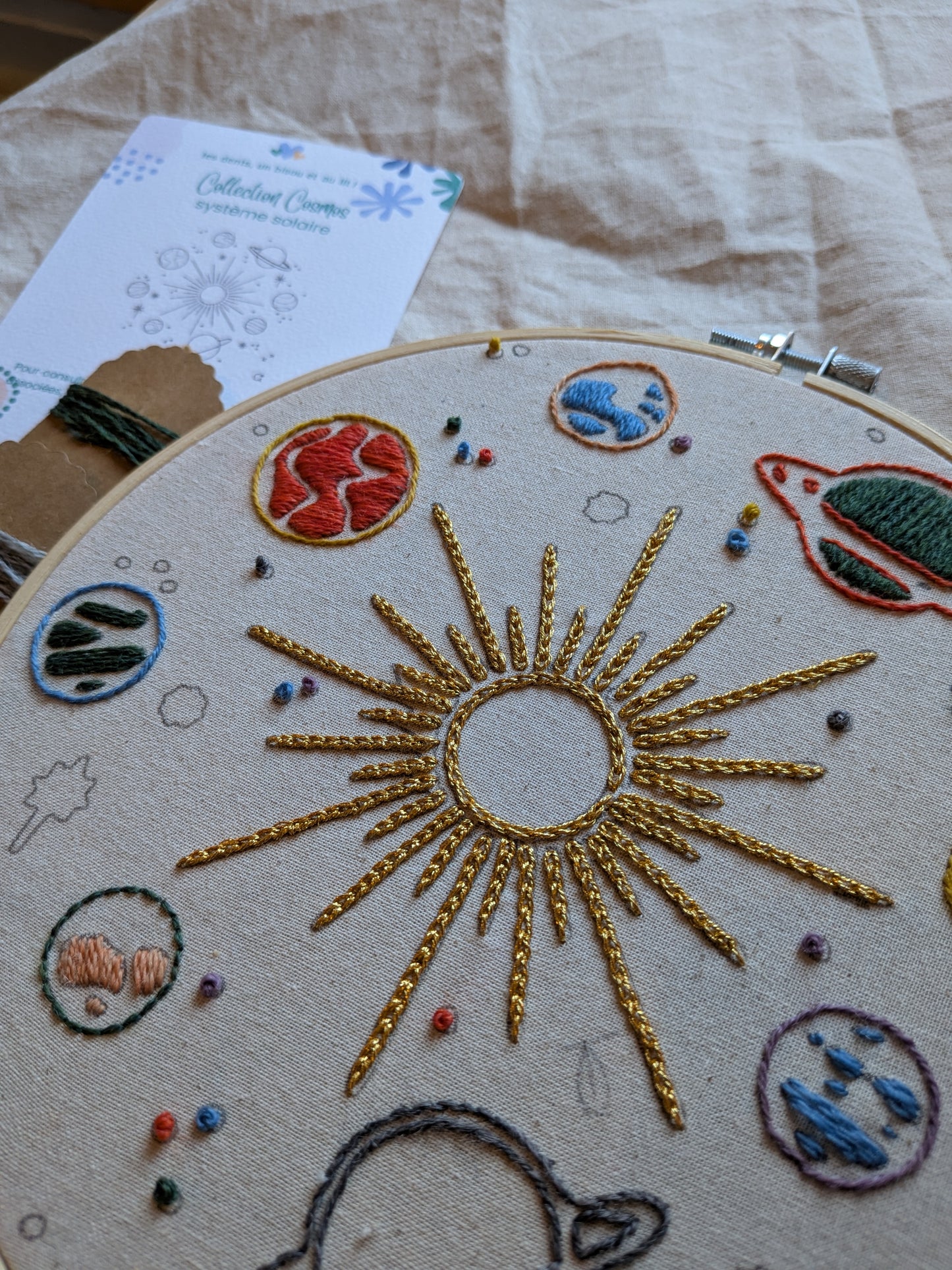 Système Solaire / Kit de broderie - collection Cosmos